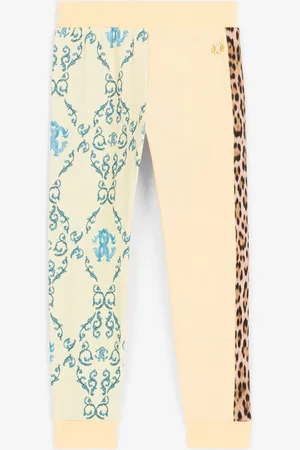 Roberto Cavalli Pantalon De Survêtement À Imprimé Léopard Et Filigrane - Female Prêt-à-porter 04a