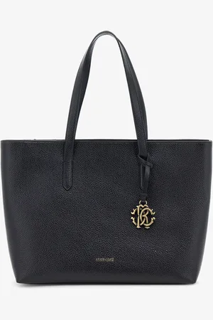 Roberto Cavalli Sac Shopping En Cuir Avec Breloque Rc - Female Sacs Cabas Unica