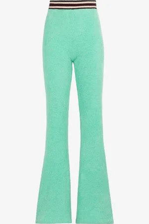 Roberto Cavalli Pantalon De Survêtement Évasé À Logo Brodé - Female Pantalons Et Shorts 48