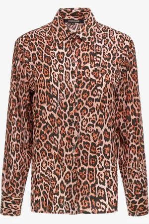 Roberto Cavalli Shirt With Jaguar Print - Female Blouses Et Tops 40