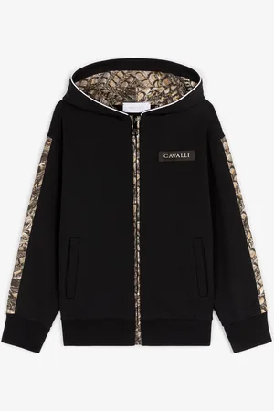 Roberto Cavalli Sweat À Capuche En Coton À Imprimé Falcon - Male Sweatshirts 12a