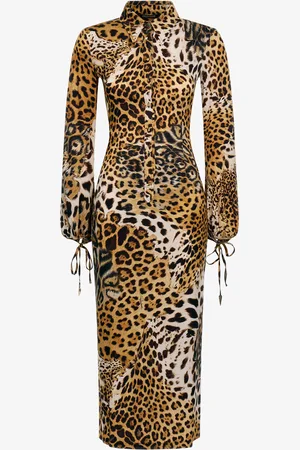 Roberto Cavalli Robe Mi-longue Imprimé Léopard - Female Robes De Jour 42