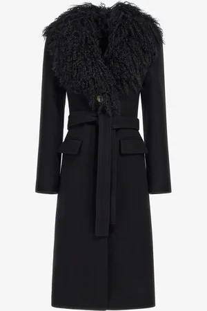 Roberto Cavalli Manteau Long Avec Grand Col - Female Prêt-à-porter 38