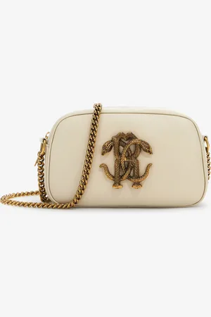 Roberto Cavalli Shoulder Bag With Monogram Mirror Snake - Female Sacs Unica