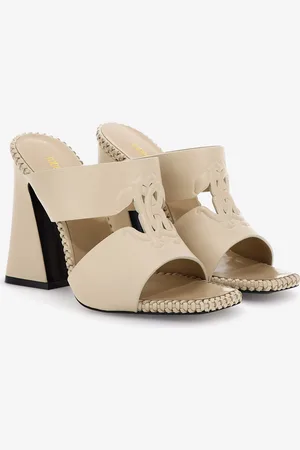 Roberto Cavalli Sandals With Monogram Mirror Snake - Female Sandales 36