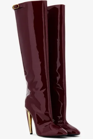 Roberto Cavalli Bottes Hautes En Cuir Verni - Female Chaussures 39