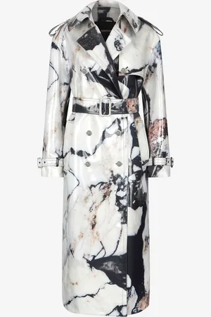 Roberto Cavalli Trench Croisé À Imprimé Marble - Woman Manteaux Et Vestes 40