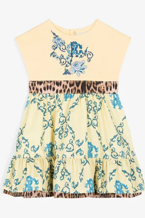 Roberto Cavalli Robe En Coton À Imprimé Rc Monogram - Female Prêt-à-porter 12m
