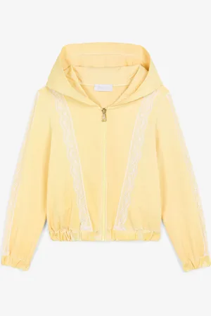 Roberto Cavalli Sweat À Capuche Zippé À Dentelle - Female Sweats 06a