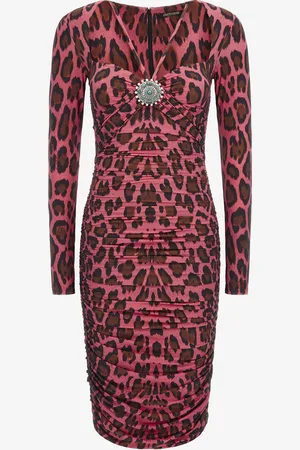 Roberto Cavalli Robe Midi Avec Impression Léopard - Female Robes 44