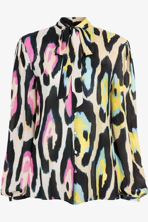 Roberto Cavalli Chemisier À Imprimé Jaguar - Female Blouses Et Tops 40