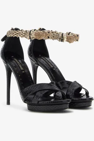 Roberto Cavalli Panther-head High-heel Sandals - Female Sandales 37