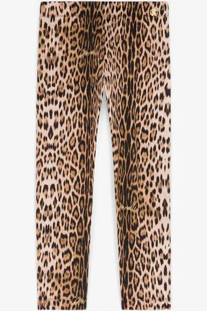 Roberto Cavalli Legging En Coton À Imprimé Jaguar - Female Prêt-à-porter 04a