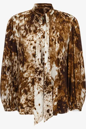 Roberto Cavalli Appaloosa Print Blouse - Female Blouses Et Tops 38