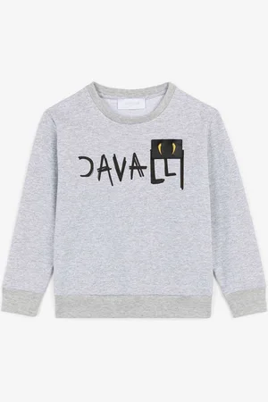 Roberto Cavalli Sweat À Logo Imprimé Et Ornement Tiger Tooth - Male Sweatshirts 12a