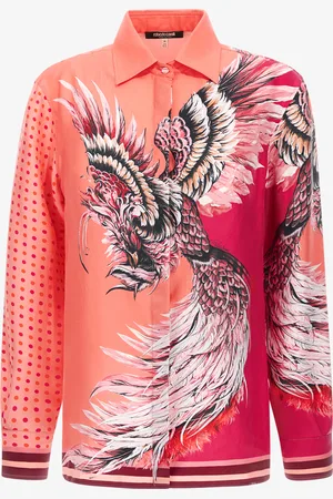 Roberto Cavalli Bird Patchwork Print Shirt - Female Blouses Et Tops 38