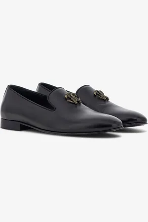 Roberto Cavalli Mocassins En Cuir Avec Boucle - Male Loafers Et Mocassins 45