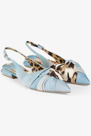 Roberto Cavalli Le Pettegole Slingback With Wild Leda Print - Female Chaussures 37