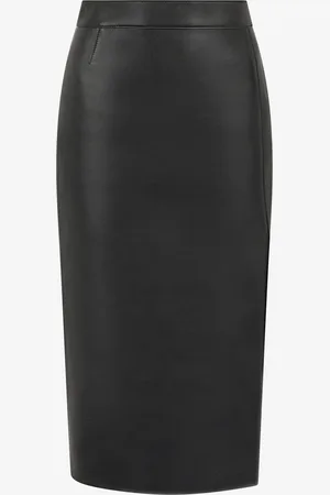 Roberto Cavalli Jupe Midi En Cuir Uni - Female Jupes 42