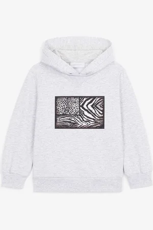 Roberto Cavalli Sweat À Capuche À Imprimé Animalier Patchwork - Male Sweatshirts 04a