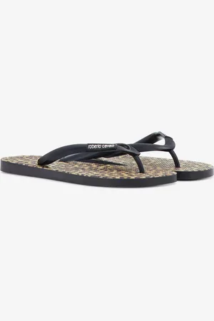 Roberto Cavalli Tongs Avec Logo - Male Sandales Et Claquettes 41