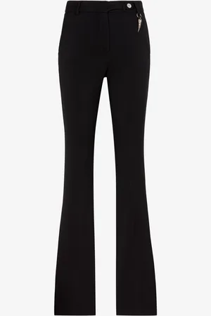 Roberto Cavalli Pantalon De Tailleur À Ornement Tiger Tooth - Female Pantalons Et Shorts 38