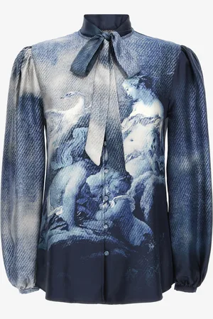 Roberto Cavalli Wild Leda Silk Shirt - Female Blouses Et Tops 42