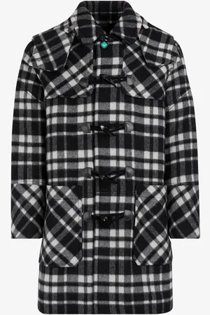 Roberto Cavalli Duffle-coat À Carreaux - Male Manteaux Et Vestes 48