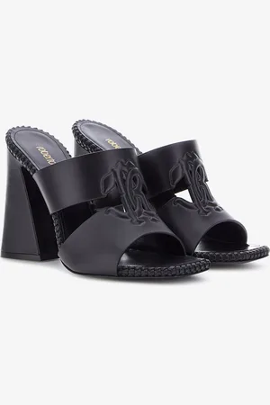 Roberto Cavalli Sandals With Monogram Mirror Snake - Female Sandales 35