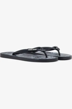 Roberto Cavalli Tongs Avec Logo - Male Sandales Et Claquettes 41