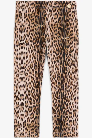 Roberto Cavalli Legging En Coton À Imprimé Jaguar - Female Prêt-à-porter 04a