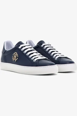 Roberto Cavalli Sneakers En Cuir Avec Logo - Male Baskets 39