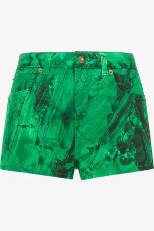 Roberto Cavalli Malachite Print Shorts - Female Pantalons Et Shorts 40