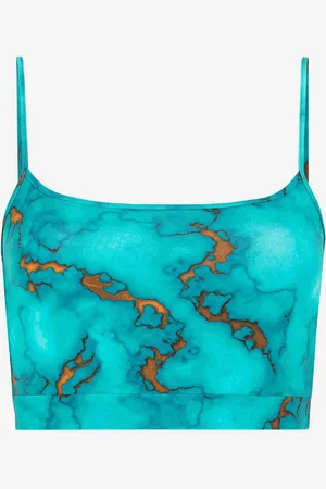 Roberto Cavalli Brassière À Imprimé Marbre - Female Blouses Et Tops 42
