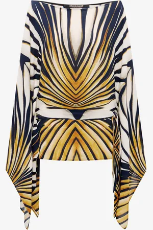 Roberto Cavalli Caftan Imprimé Ray Of Gold - Female Blouses Et Tops 38