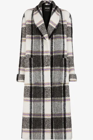 Roberto Cavalli Manteau À Boutonnage Simple À Carreaux - Female Prêt-à-porter 40