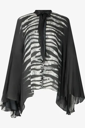 Roberto Cavalli Chemise Style Caftan À Imprimé Zèbre - Female Blouses Et Tops 40