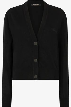 Roberto Cavalli Cardigan Avec Signature - Female Tricots Xs