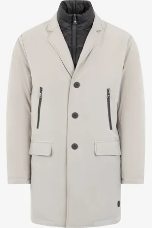 Roberto Cavalli Manteau Gris À Double Épaisseur - Male Manteaux Et Vestes S