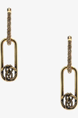 Roberto Cavalli Earrings With Monogram Rc - Female Bijoux De Mode Unica