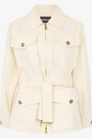 Roberto Cavalli Veste Avec Ceinture Et Motif Python - Female Manteaux Et Vestes 38