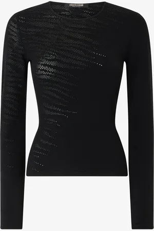 Roberto Cavalli Pull À Motif Tiger Skin Ajouré - Female Blouses Et Tops Xs