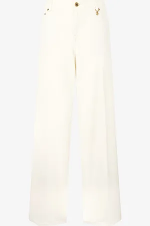 Roberto Cavalli Pantalon Palazzo À Imprimé Python - Female Denim 40