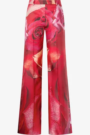 Roberto Cavalli Pantalon À Imprimé Rose - Female Pantalons Et Shorts 38