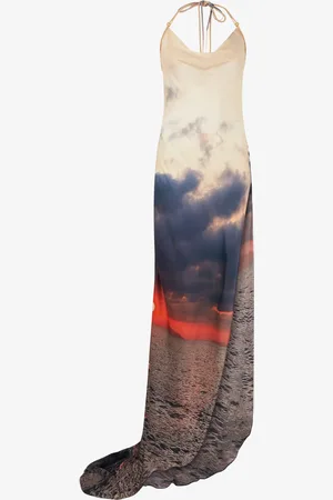 Roberto Cavalli Robe Longue À Imprimé Sunrise - Female 38