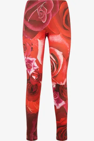 Roberto Cavalli Legging À Imprimé Garden Rose - Female Pantalons Et Shorts Xs