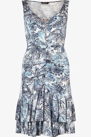 Roberto Cavalli Robe Courte À Imprimé Jungle - Female Vêtements 40