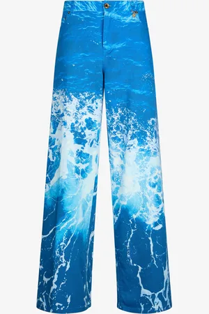 Roberto Cavalli Jeans Imprimé Stretto Di Messina - Female Pantalons Et Shorts 38