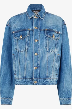 Roberto Cavalli Veste En Denim À Logo - Female Vêtements 40