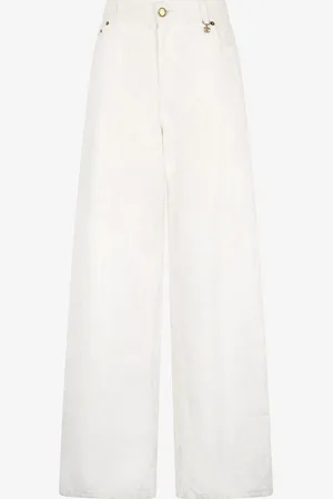 Roberto Cavalli Pantalon Imprimé Wall Jambe Large - Female Pantalons Et Shorts 40